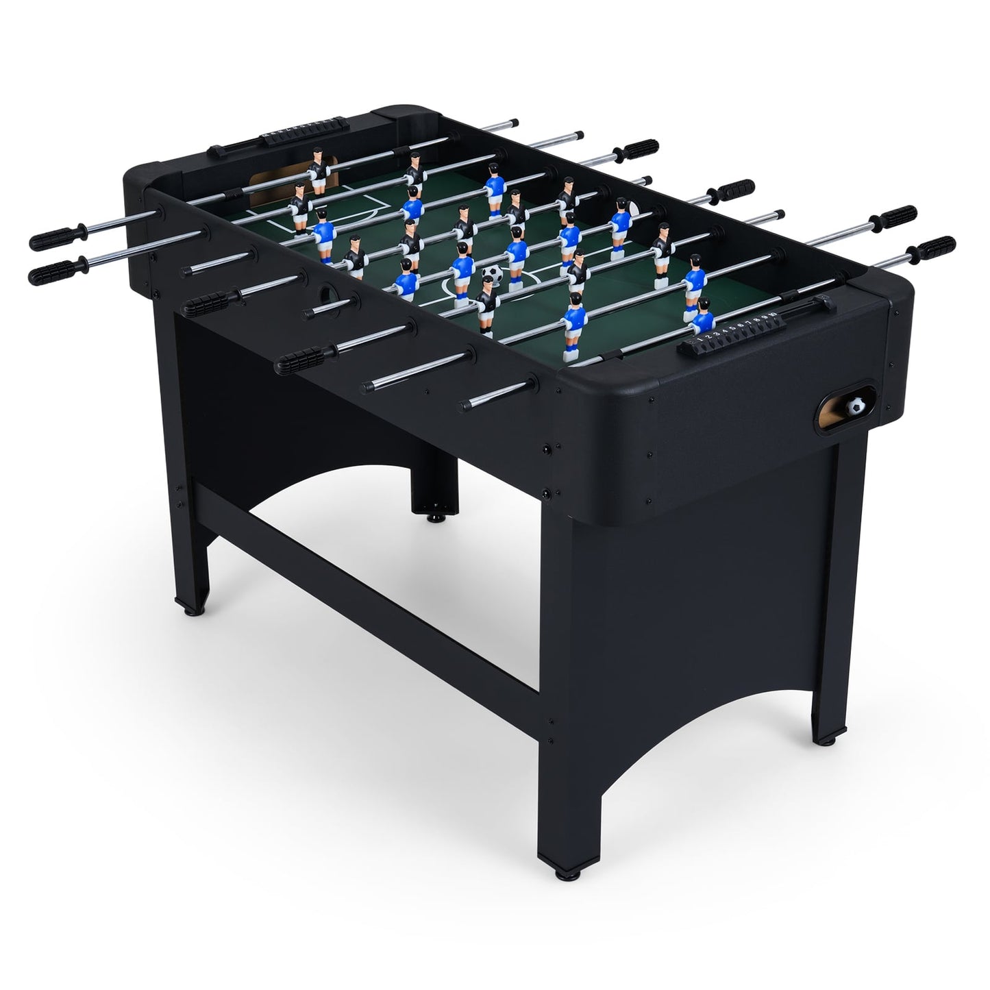 Foosball Table Competition Full Size Soccer Game Table with 22 Players-Black