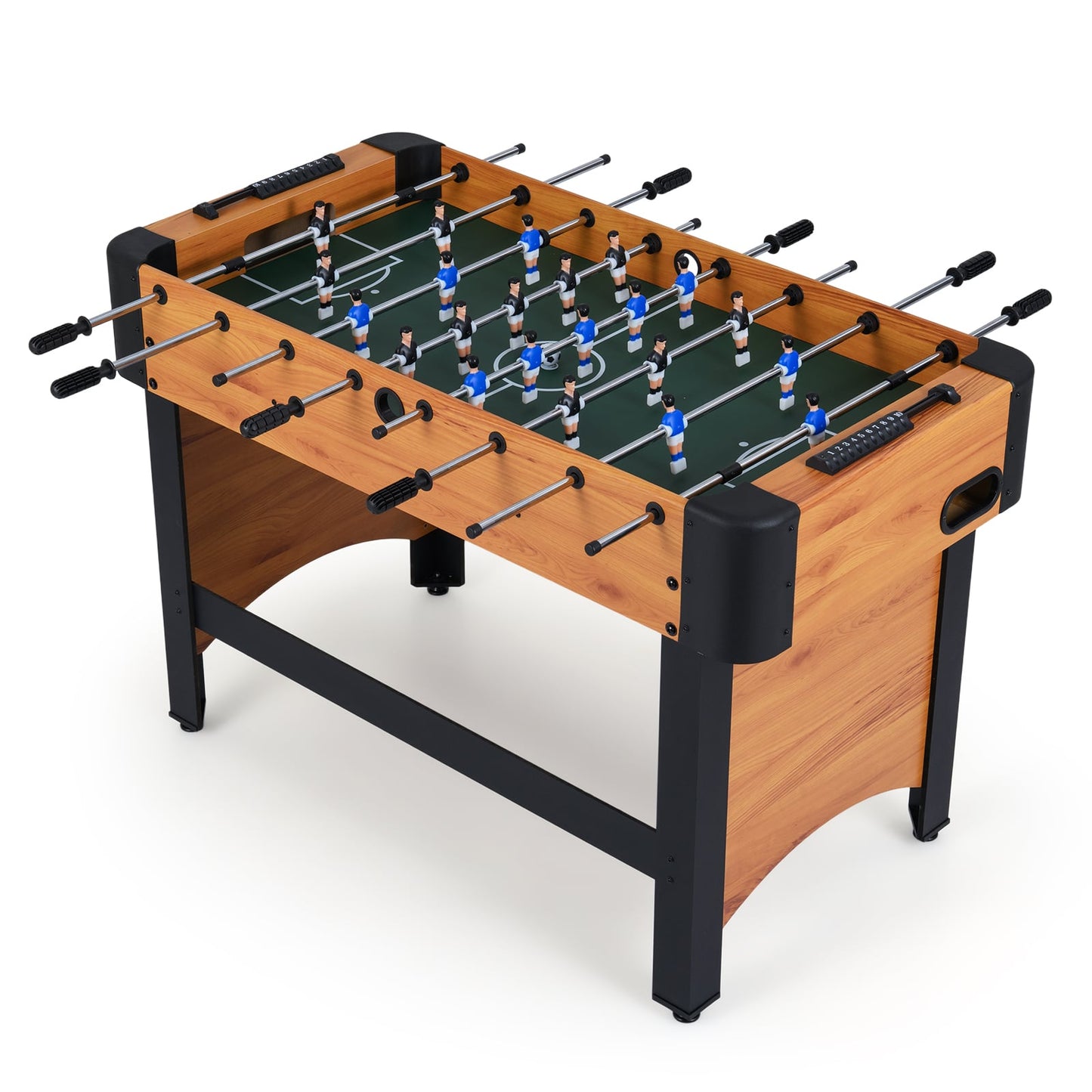 Foosball Table Competition Full Size Soccer Game Table with 22 Players-Black