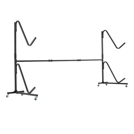 Freestanding Kayak Storage Rack with 6 Lockable Wheels-Black