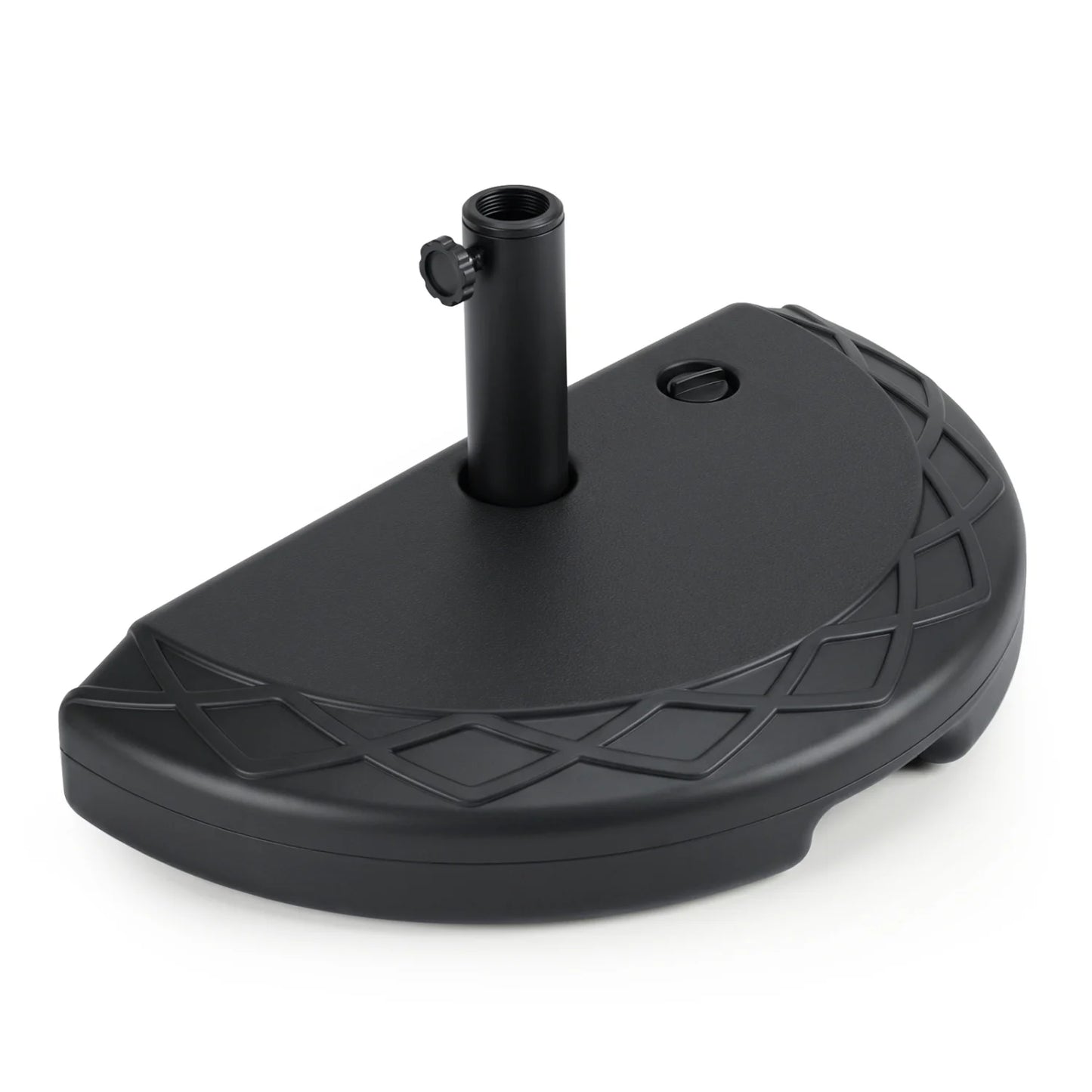 Half Round Patio Umbrella Base 44 lbs Water and Sand Fillable