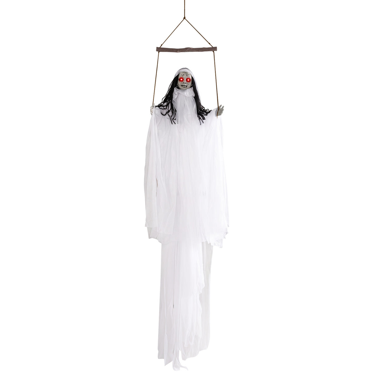 Halloween Decoration with Light Up Eyes and Creepy Sounds