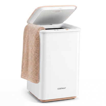 Heated Towel Warmer with 4 Heat Timer and Auto Shut Off for Oversized Towels-White