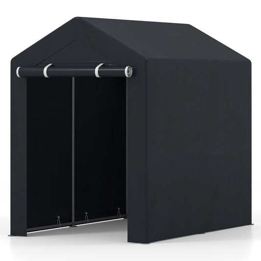 Heavy-Duty Portable Storage Shed with Roll-up Zipper Door-M