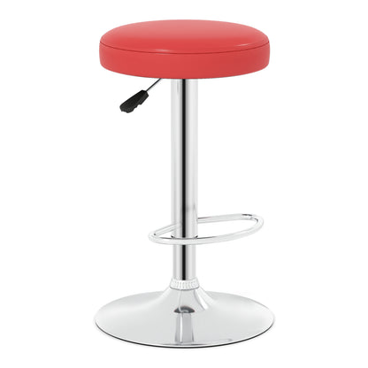 Height-adjustable Bar Stool with 360° Swivel for Kitchen & Dining-Black