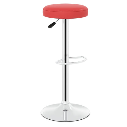 Height-adjustable Bar Stool with 360° Swivel for Kitchen & Dining-Black