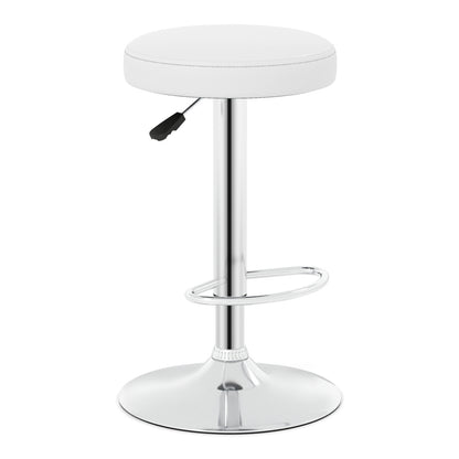 Height-adjustable Bar Stool with 360° Swivel for Kitchen & Dining-Black