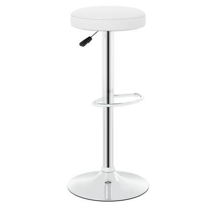 Height-adjustable Bar Stool with 360° Swivel for Kitchen & Dining-Black