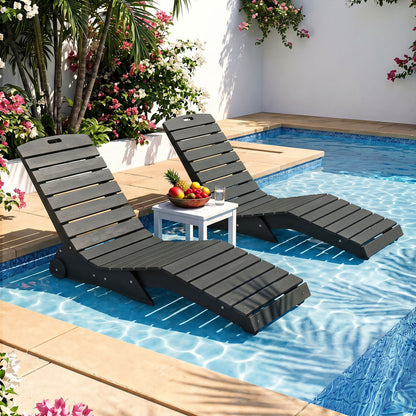 In-Pool Lounge Chair with Weighted Anti-Floating Design 450 LBS for Baja Shelf-Brown