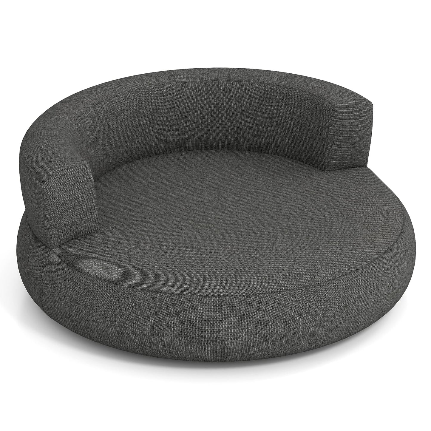 Inflatable Lounger Air Sofa with Detachable Cover-Gray