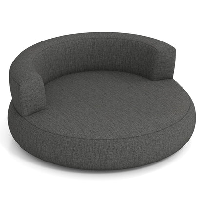 Inflatable Lounger Air Sofa with Detachable Cover-Gray