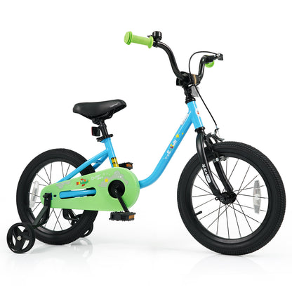 Kids Bike for 3-7 Years Old Boys and Girls 12/14/16-Inch Children Bicycle Blue-14 Inches