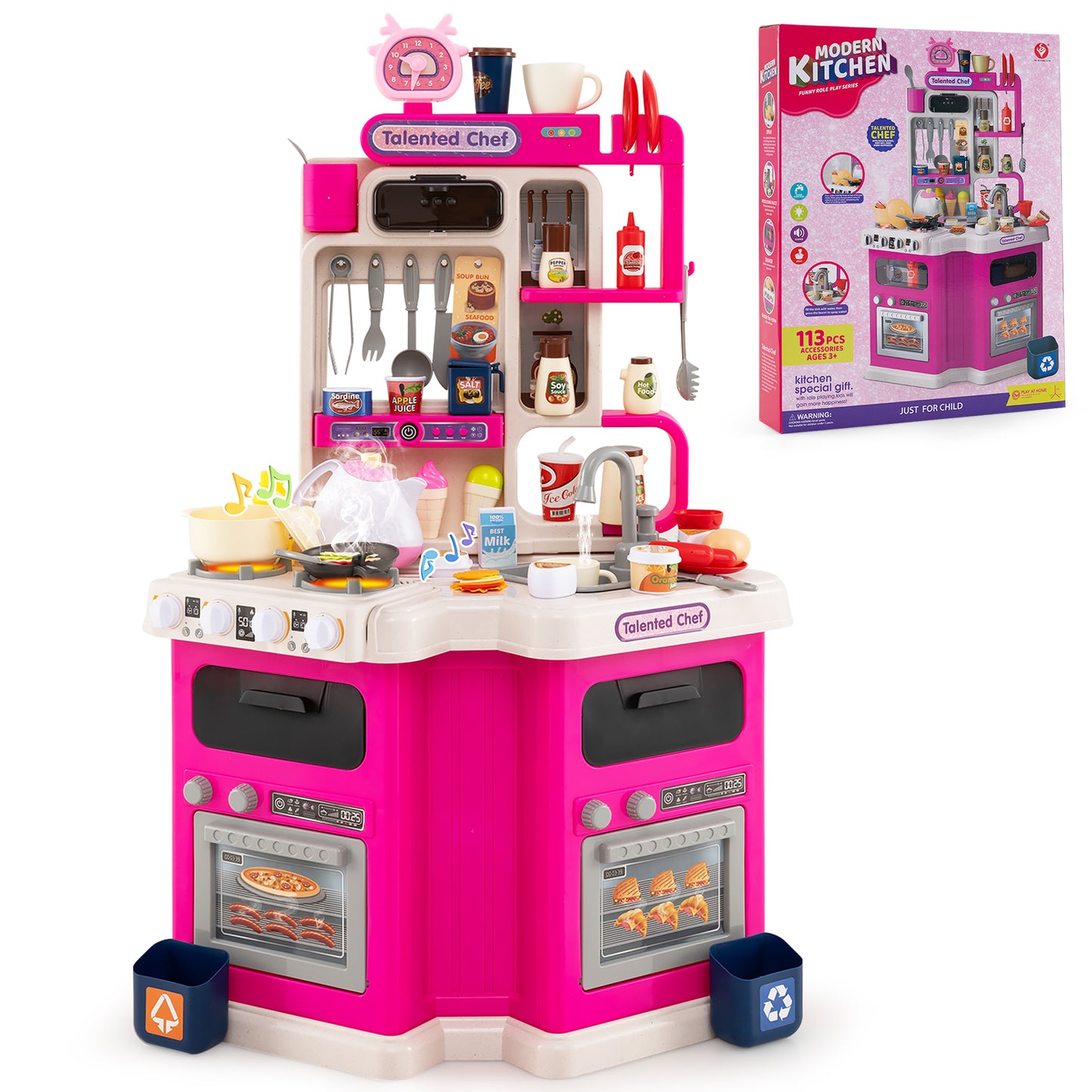 Kids Kitchen Playset-Blue