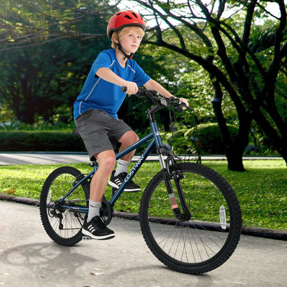 Kids Mountain Bike 20 24 Inch Child Bicycle for Boys Girls Aged 8+ Years Old Navy-20 Inch