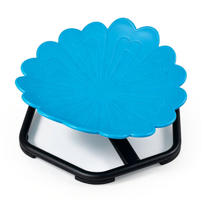 Kids Sensory Swivel Chair with Sunflower Shape 360° Spinning Chair for Toddlers-Blue
