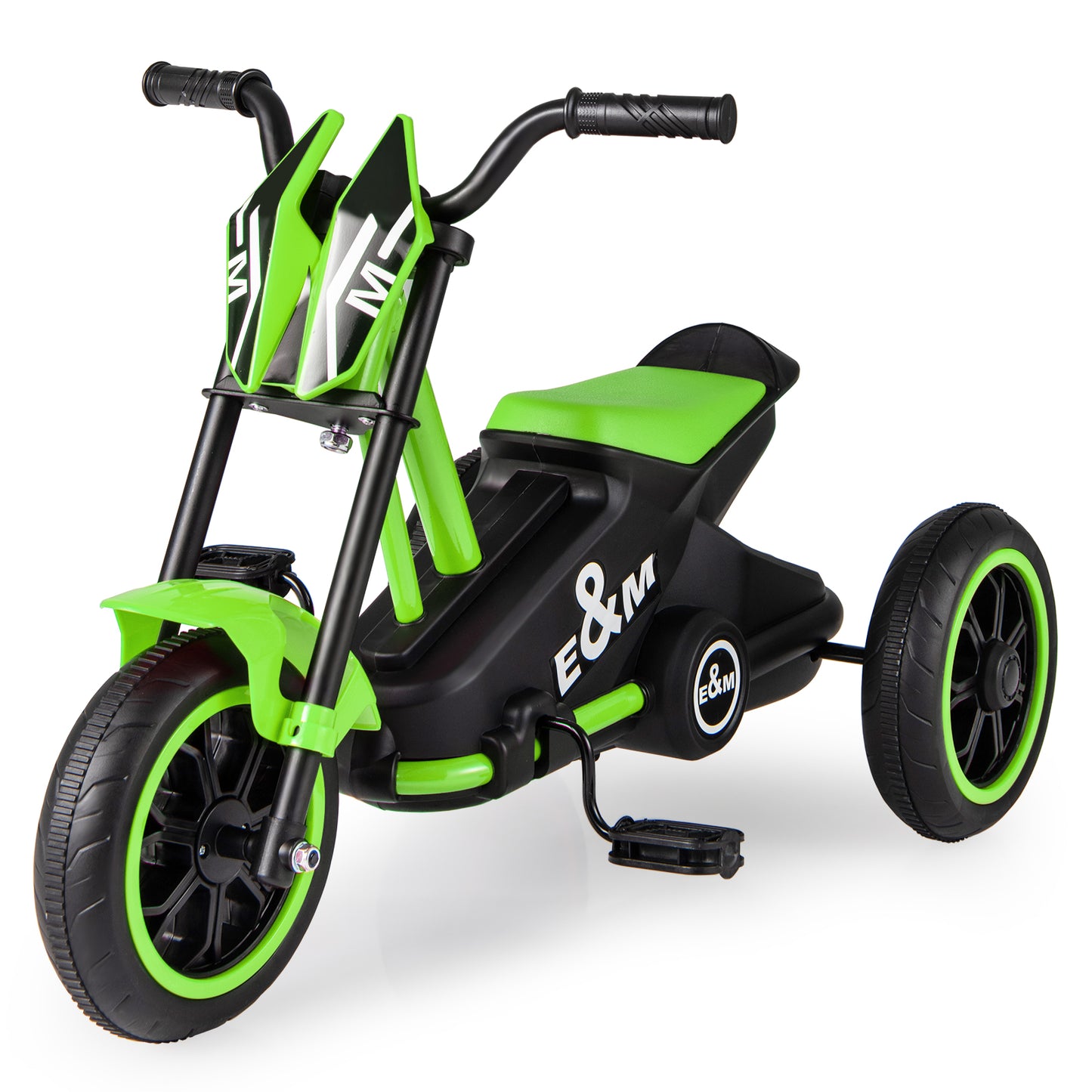 Kids Tricycle 3-Wheel Toddler Bike with Foot Pedals Forward Backward-Green