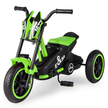 Kids Tricycle 3-Wheel Toddler Bike with Foot Pedals Forward Backward-Green