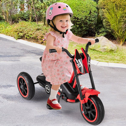 Kids Tricycle 3-Wheel Toddler Bike with Foot Pedals Forward Backward-Green