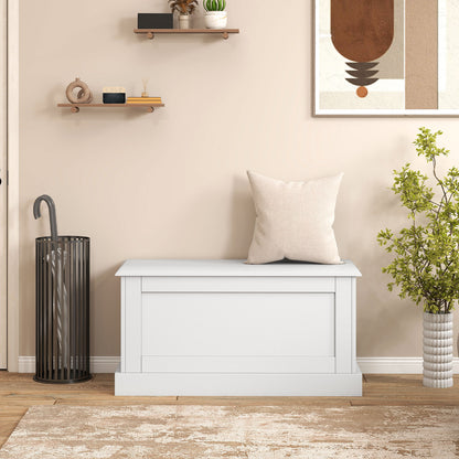 Large Storage Chest with Safety Metal Hinge-Oak