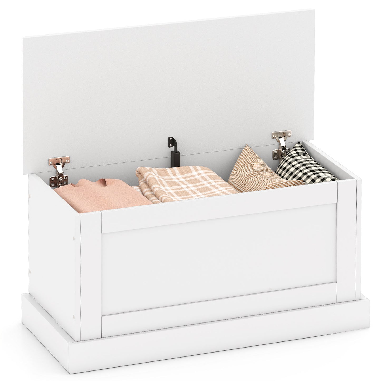 Large Storage Chest with Safety Metal Hinge-Oak