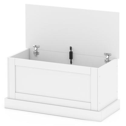 Large Storage Chest with Safety Metal Hinge-Oak