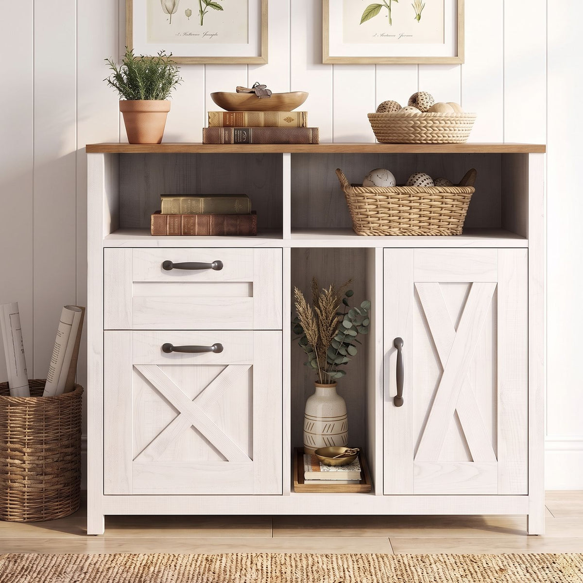Black lateral file cabinet with 2 drawers and a single-door cabinet for letter and A4 documents, ideal for home office storage.