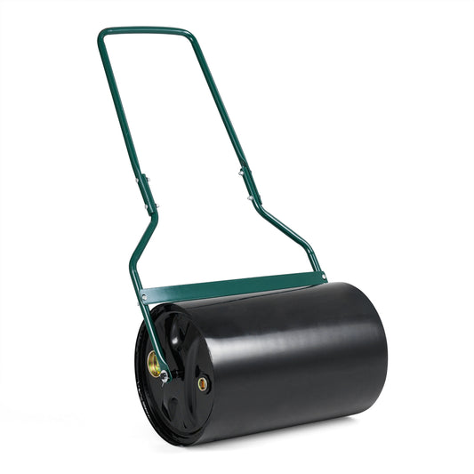 12-gallon lawn roller with U-shaped handle, filled with water or sand, for garden and lawn care by Wilsons Home Store