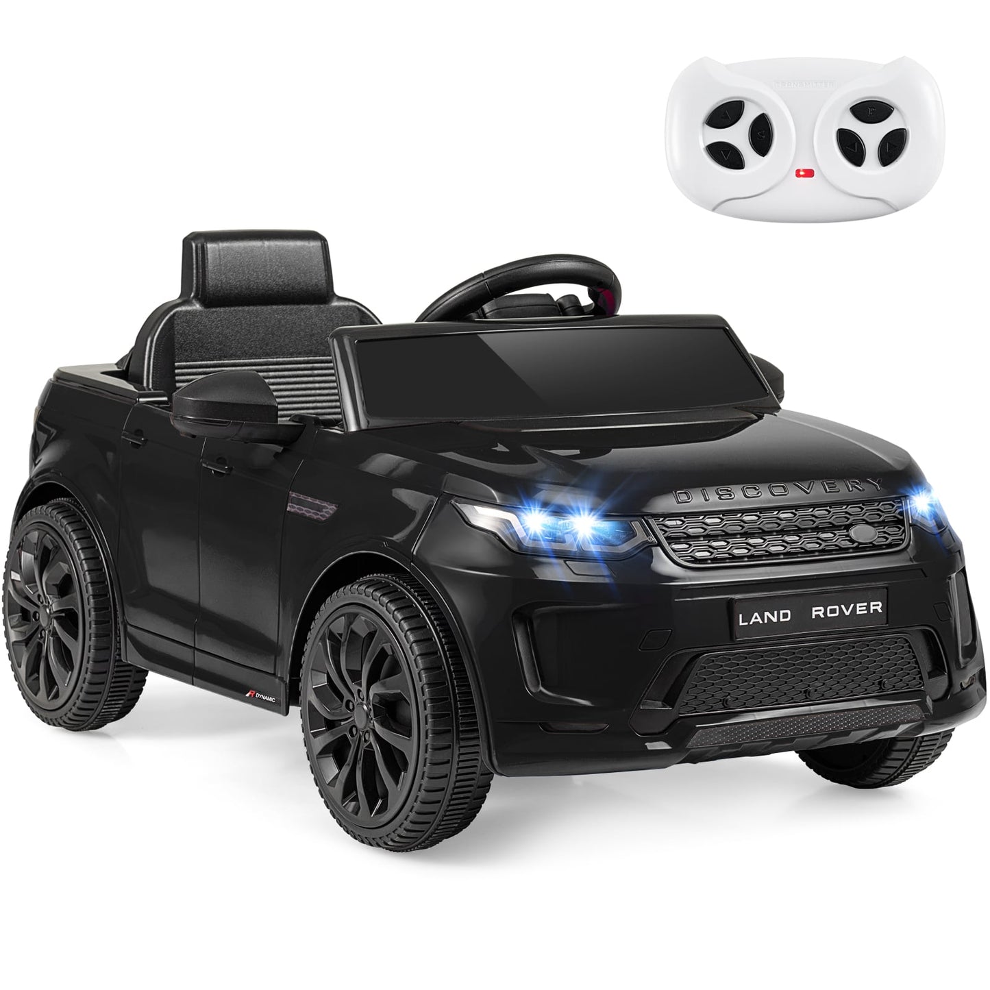 Licensed Land Rover Kids Ride on Car 12V Battery Powered Kids Electric Car-Black