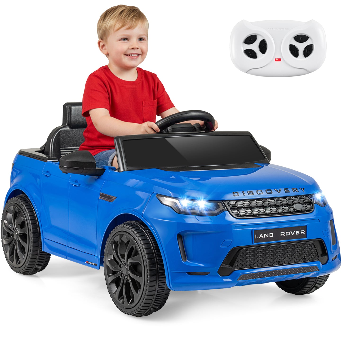 Licensed Land Rover Kids Ride on Car 12V Battery Powered Kids Electric Car-Black