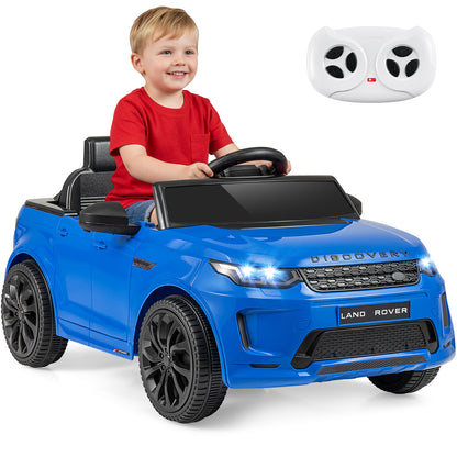 Licensed Land Rover Kids Ride on Car 12V Battery Powered Kids Electric Car-Black