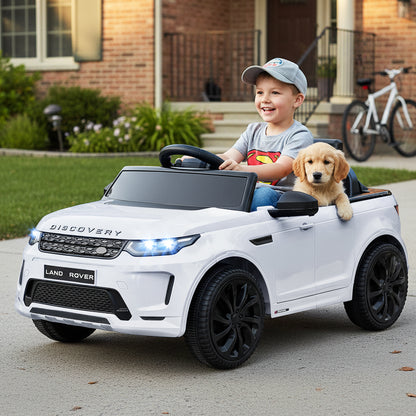 Licensed Land Rover Kids Ride on Car 12V Battery Powered Kids Electric Car-Black