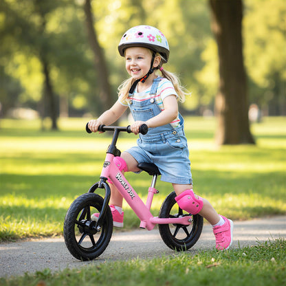 Lightweight Toddler Balance Bike No Pedal Training Bicycle-Black
