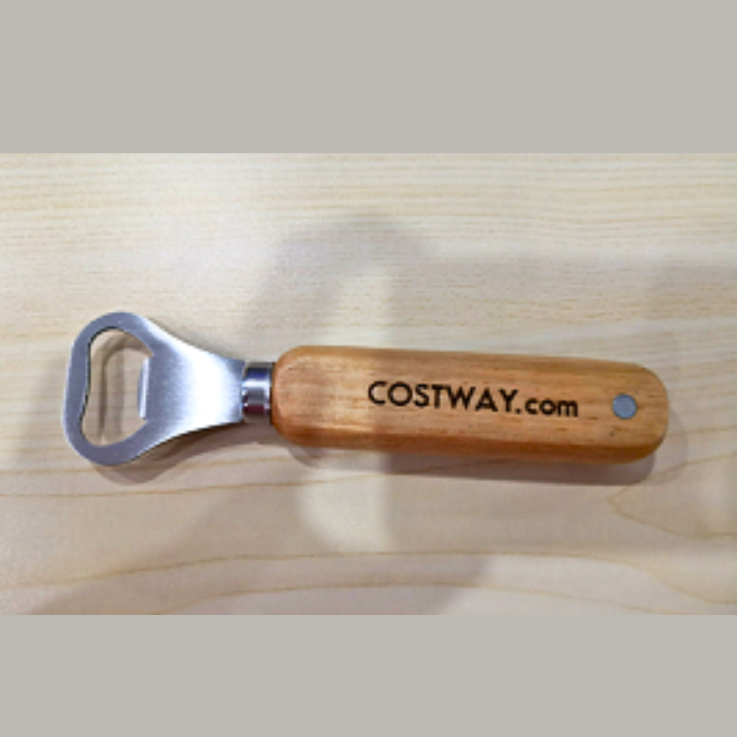 Magnetic Bottle Opener with Rubberwood Handle