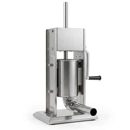 Manual Sausage Stuffer with 2 Speeds & 4 Stuffing Tubes for Commercial Home-5 L