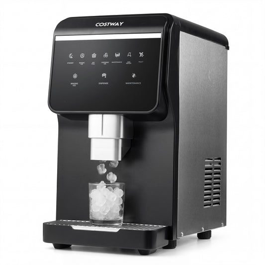Nugget Ice Maker with Self Dispensing 80 LBS Per Day Chewable Pellet Ice Machine