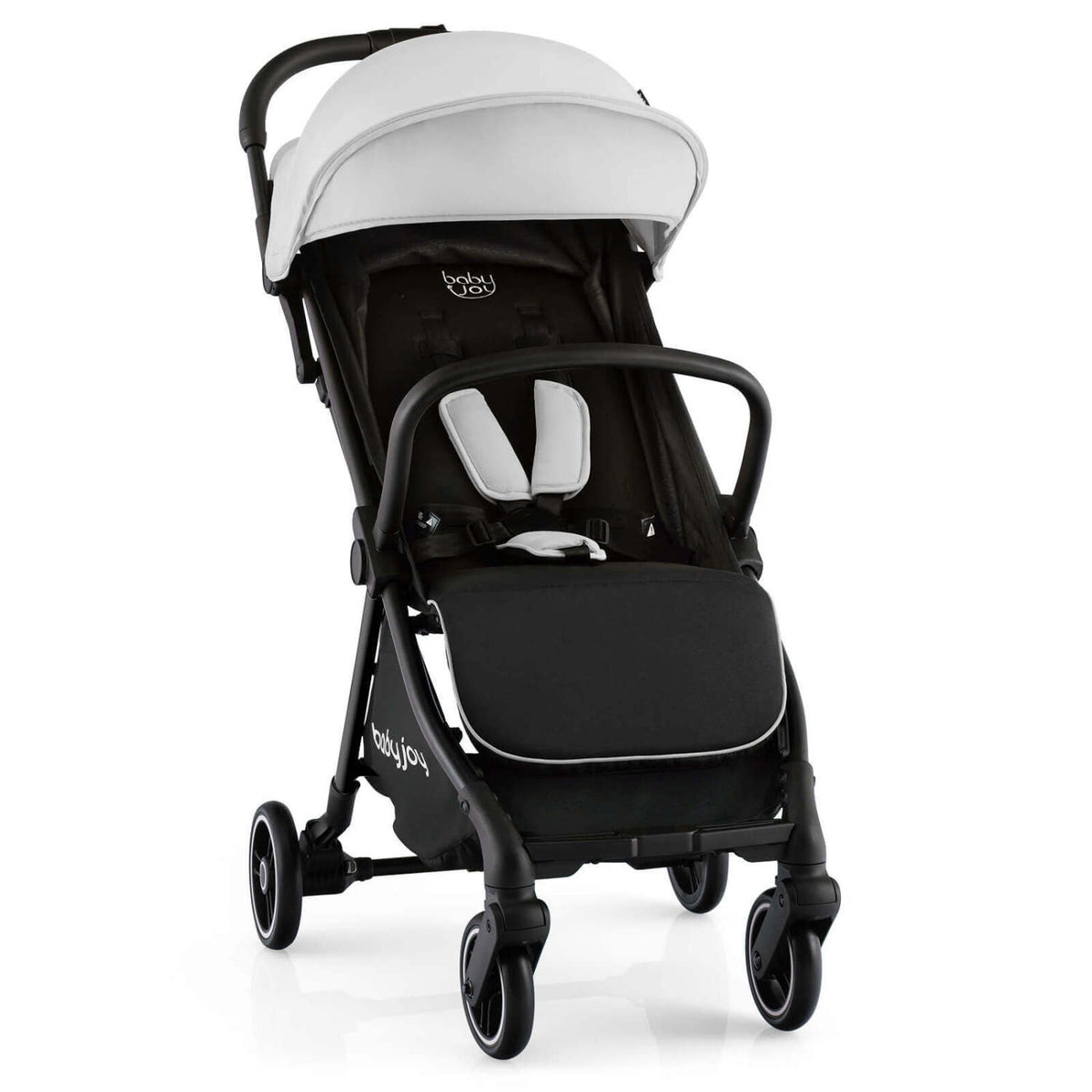 One-Hand Folding Portable Lightweight Baby Stroller with Aluminum Frame for Kids-Blue