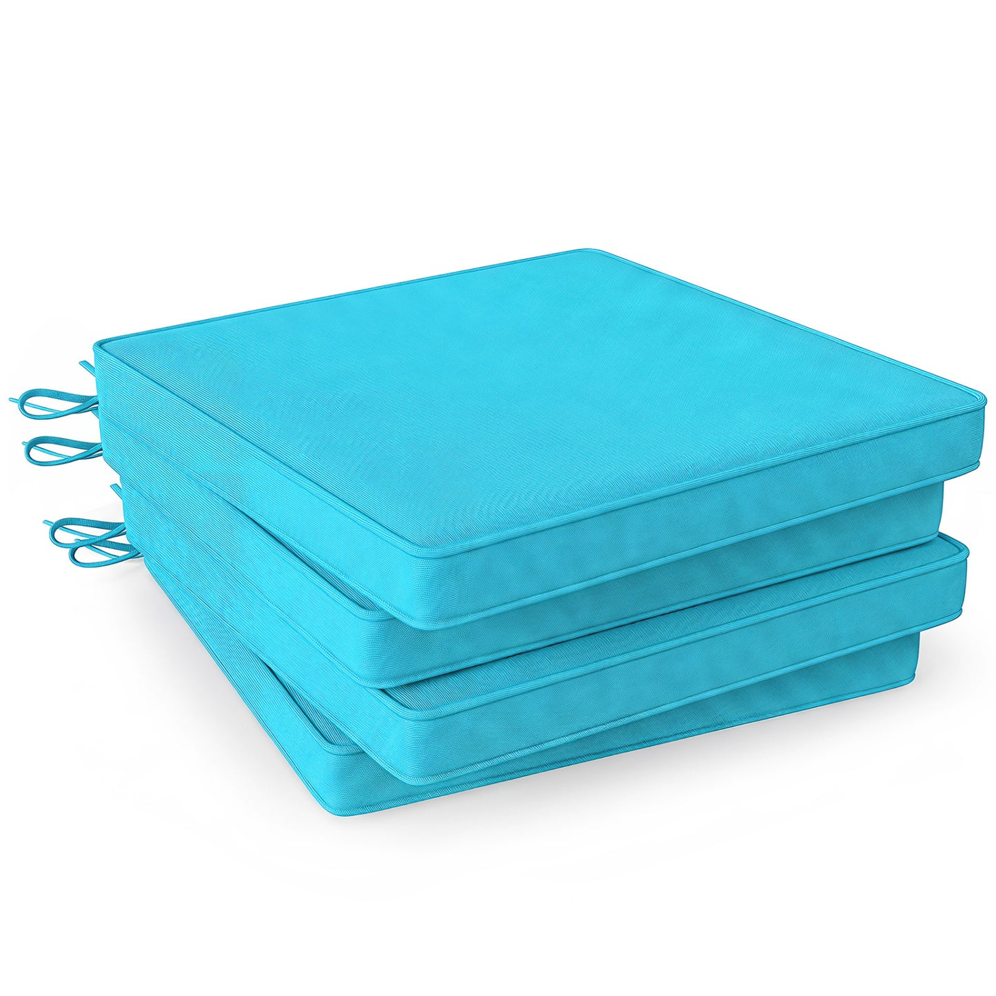 Outdoor Chair Cushion Set of 4 Waterproof Olefin Seat Cushions-Beige