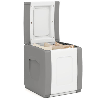 Outdoor Deck Box with Lid for Packages and Garden-Beige