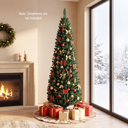 PVC Artificial Slim Pencil Christmas Tree-6 Feet