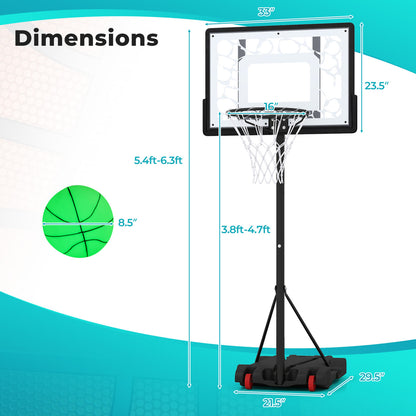 Wilson's Pool Basketball Hoop with LED lighting for driveway or poolside use, ideal for night poolside basketball training.