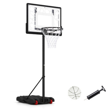Wilson's Pool Basketball Hoop with LED lighting for driveway and poolside night training, sporty and durable for water games.