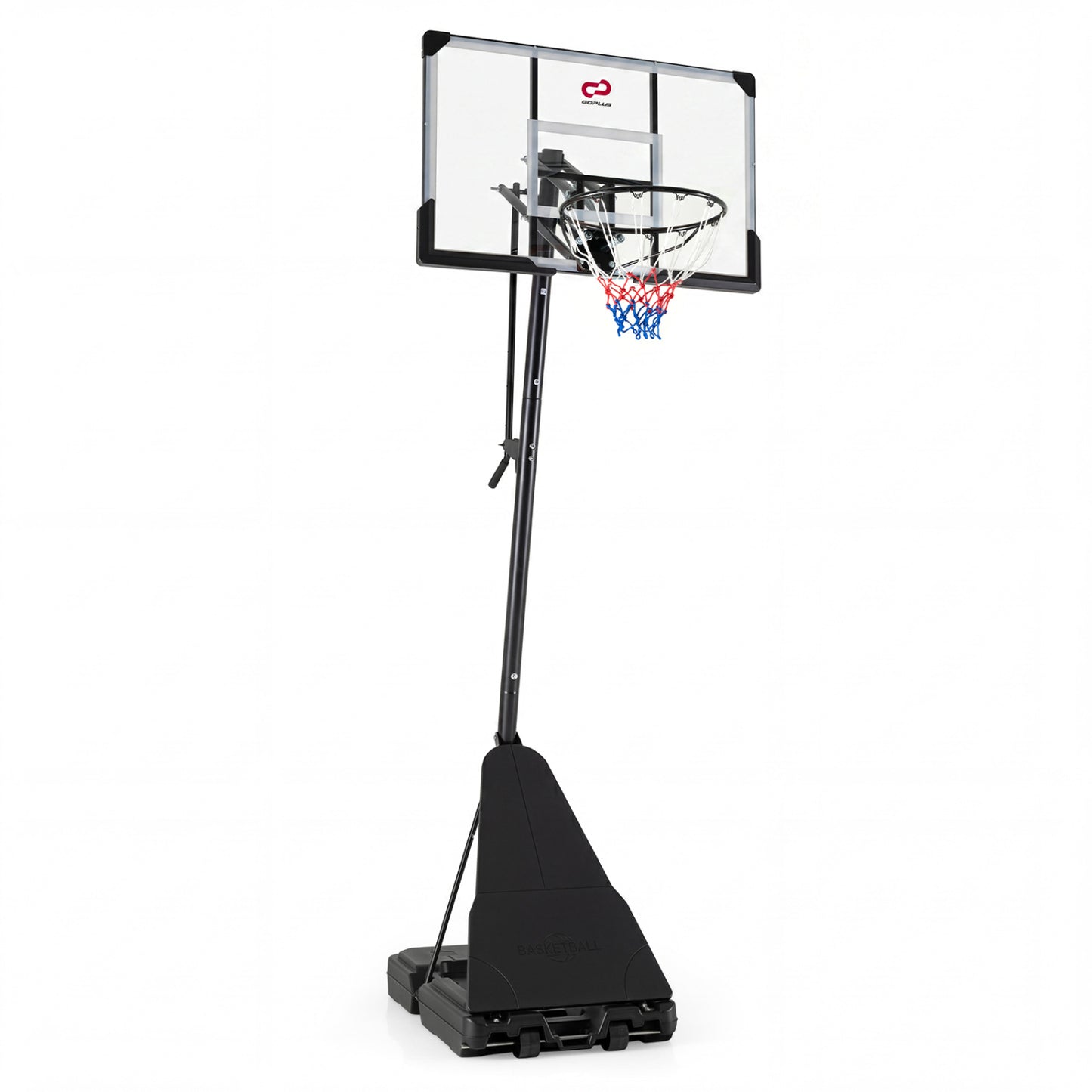 Portable Outdoor Basketball Hoop 8-10 FT Height Adjustable Basketball Goal System