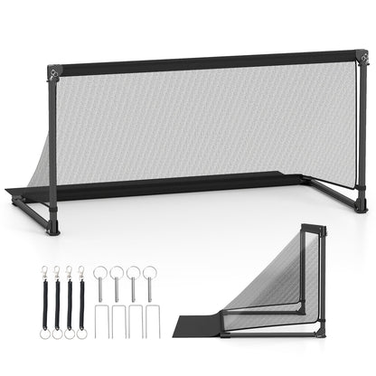 Portable POP Up Toddler Soccer Net with Metal Frame-L