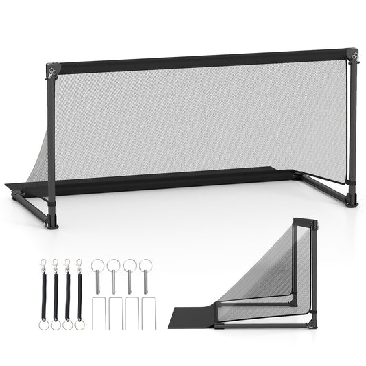 Portable POP Up Toddler Soccer Net with Metal Frame-L