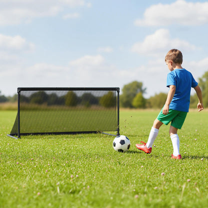 Portable POP Up Toddler Soccer Net with Metal Frame-S