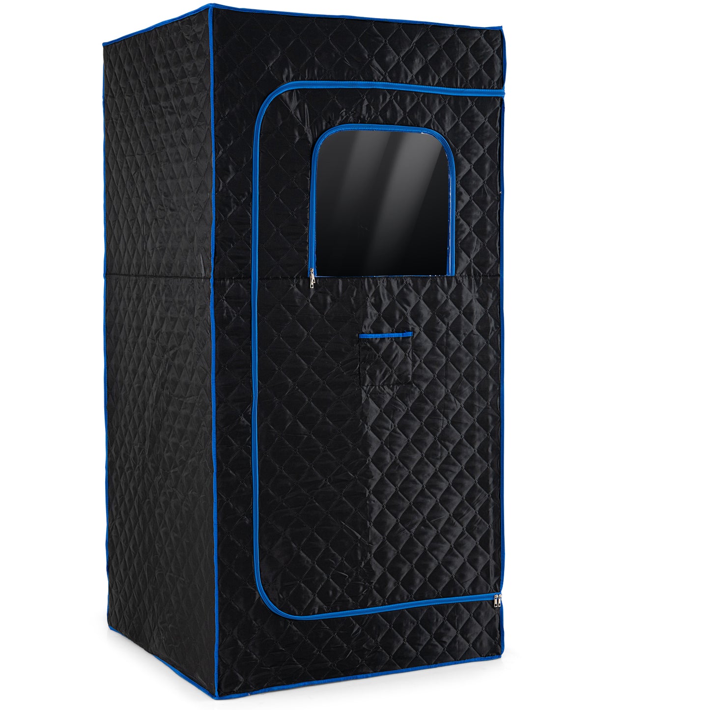 Portable Steam Sauna Box with 3L/1200W Fast-Heat Steamer and 15-Level Temperature-Black