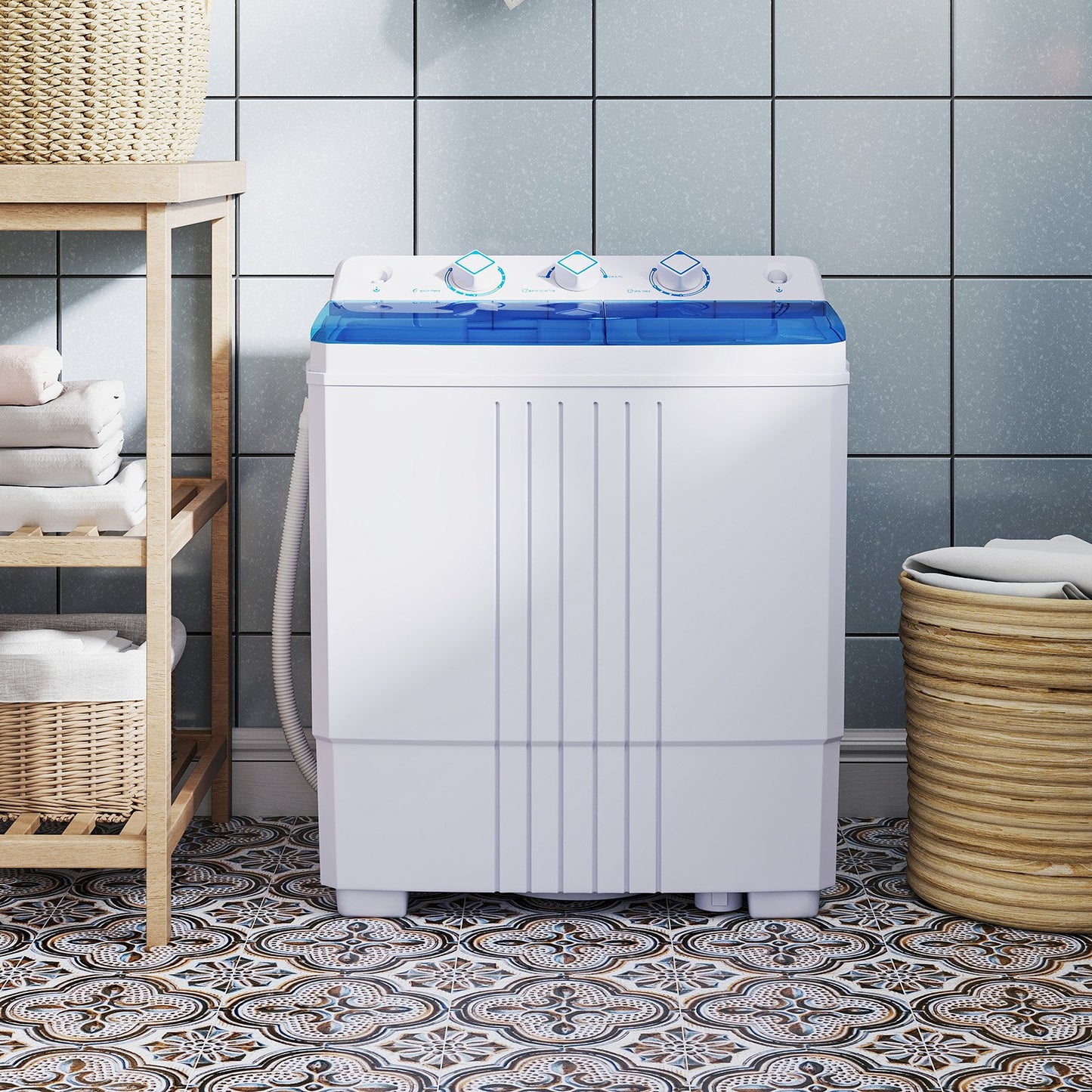 Portable Washing Machine for Dorms and Apartment-Black