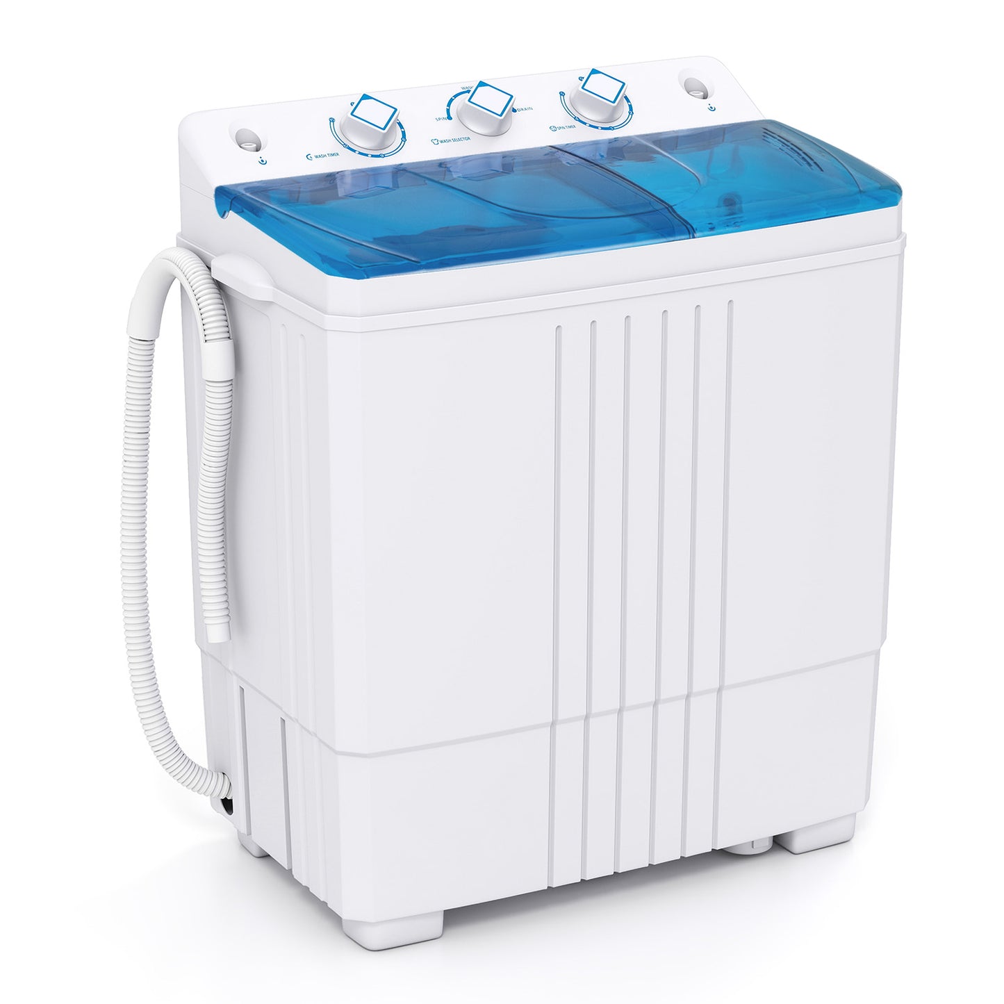 Portable Washing Machine with Built-in Drain Pump-Black