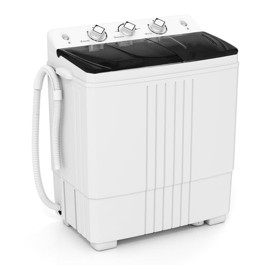 Portable Washing Machine with Built-in Drain Pump-Black