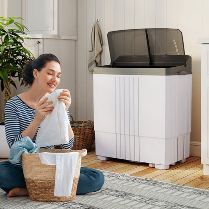 Portable Washing Machine with Built-in Drain Pump-Black