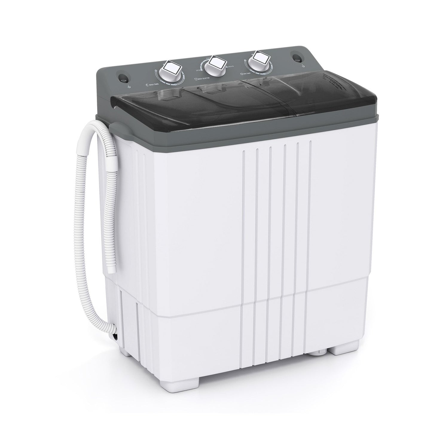 Portable Washing Machine with Built-in Drain Pump-Black